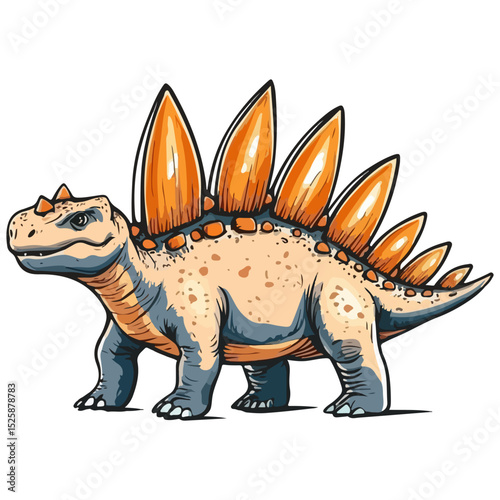 stegosaurus, ancient animal, vector, transparent background, creature, animal, dinosaur, wildlife, nature, icon, safari, isolated, big, large, dino, prehistoric, jurassic, extinct