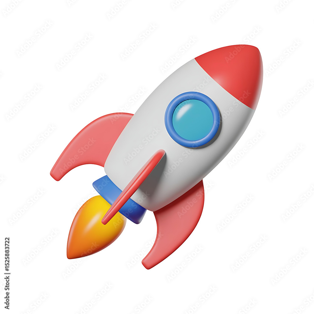 3d rocket ship launching isolated on transparent background. Png 3d rocket ship launching isolated on transparent background. Png