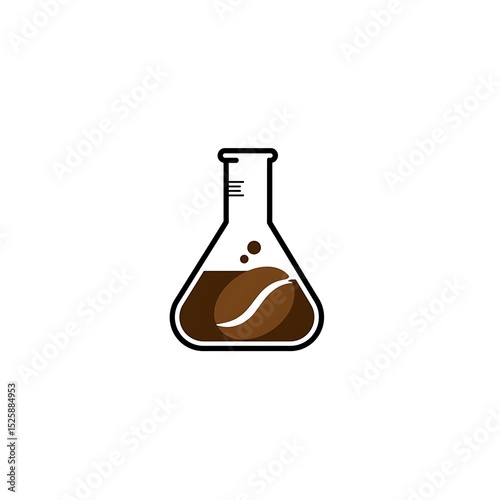Coffee Bean in Erlenmeyer Flask