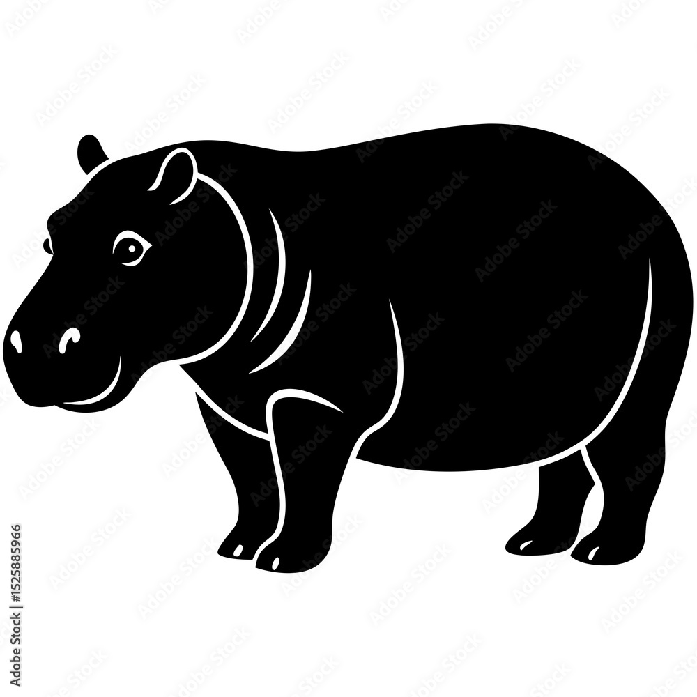 Fototapeta premium rhino vector illustration