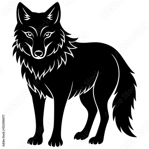 wolf vinyl ready vector