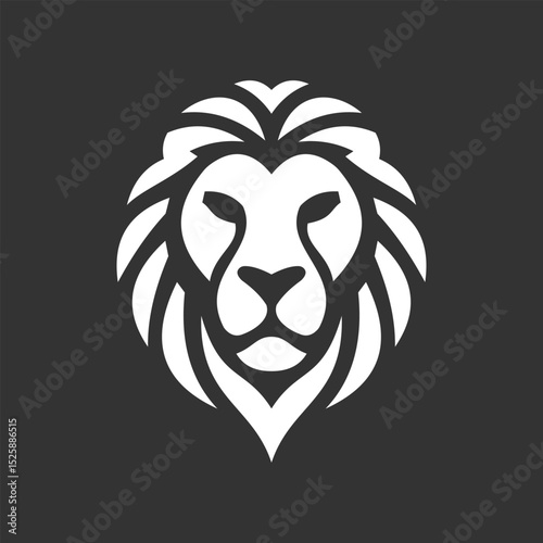 Lion head logo vector design for e-sports brands and other brands