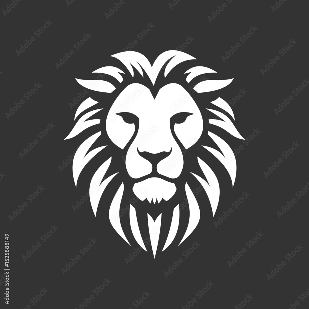 Obraz premium Lion head logo vector design for e-sports brands and other brands