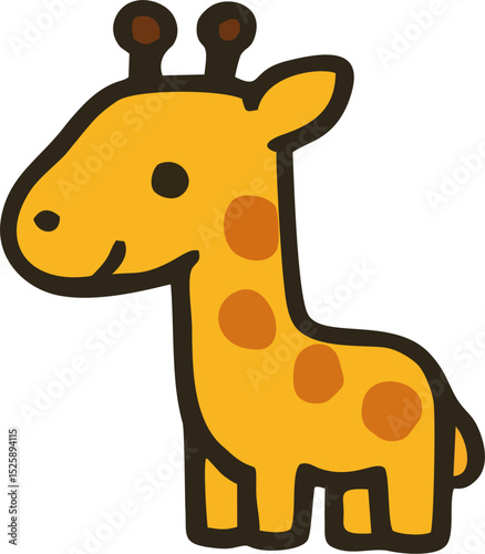 cute giraffe vector image