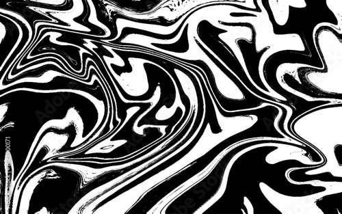 Seamless vector pattern with groovy psychedelic weaves. Wavy Seamless Pattern with Flowing Salted Caramel Peanut Vector Texture