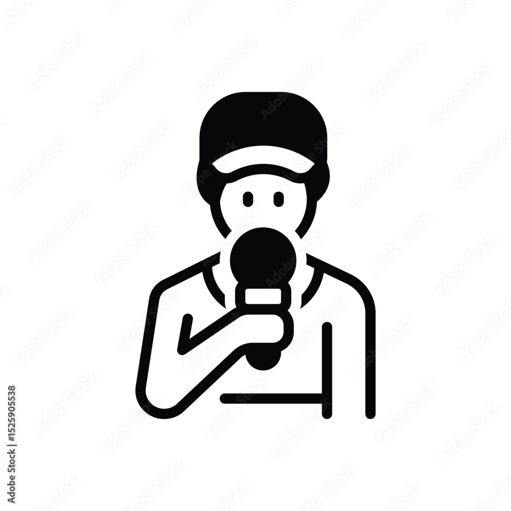 Fototapeta premium Black solid icon for reporting