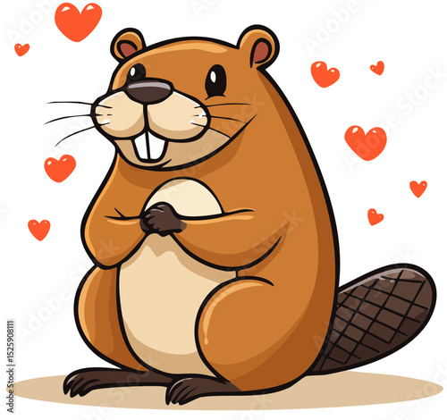 Friendly Woodland Beaver