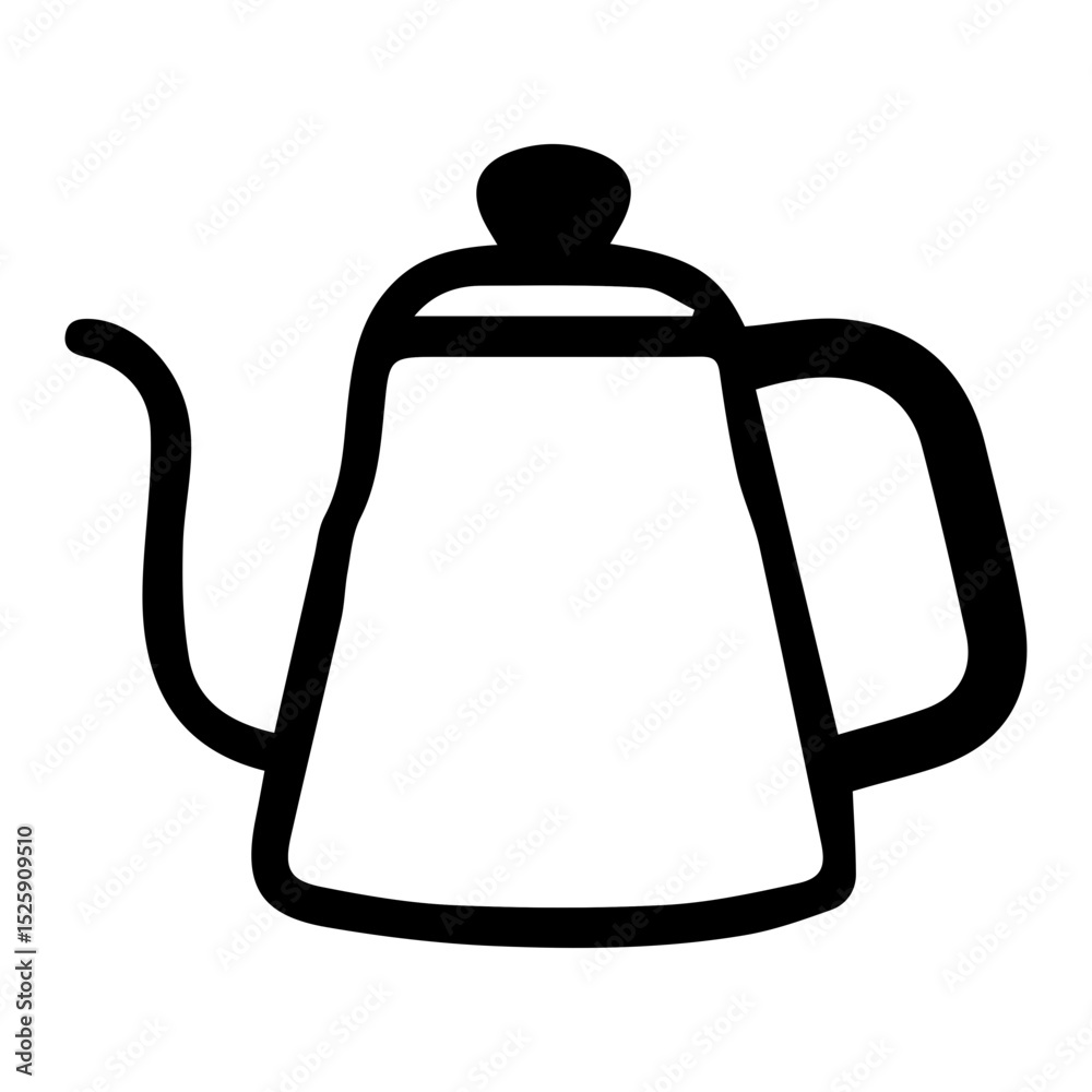 Obraz premium Gooseneck Kettle Icon – Pour Over Brewing