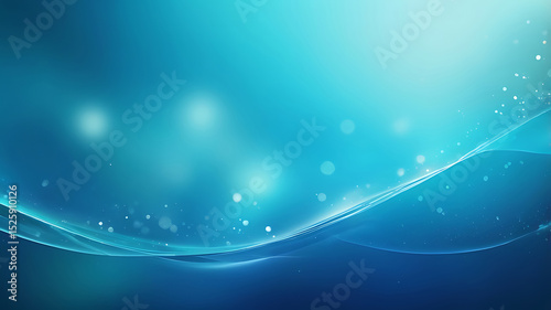 Abstract blue background with light waves, glowing texture, smooth pattern, and modern design elements featuring bright bokeh and gradient surface – AI generated visual