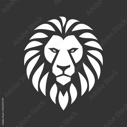 Lion head logo vector design for e-sports brands and other brands