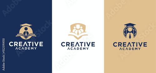 Legal Education logo, Law firm logo concept for college about law, vector.