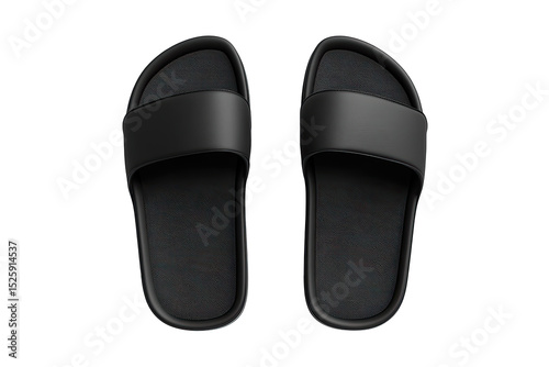 Pair of black, simple sandals