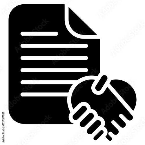 trade agreements  glyph icon