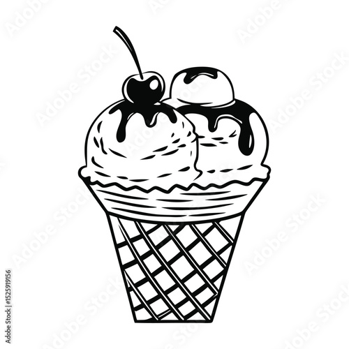 Ice cream logo clipart set. Colorful cone ice cream icon clip art in pictogram style vector illustration color pastel sweet dessert collection.	