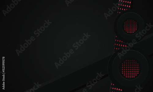 Abstract dark wallpaper background with gradient red shape element design