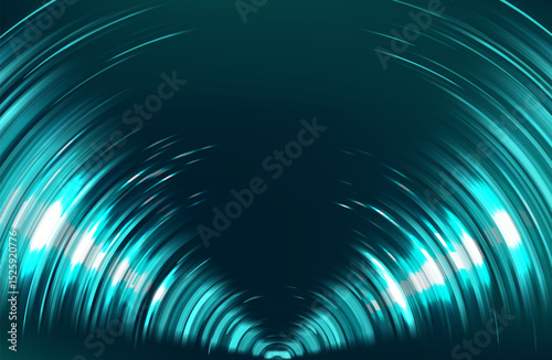 Glowing lines on blue background. Abstract modern lines. Cool gradient shapes. Graphic concept for your design