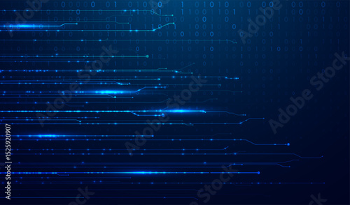 Abstract big data code representation. Modern high-tech data background. Graphic concept for your design