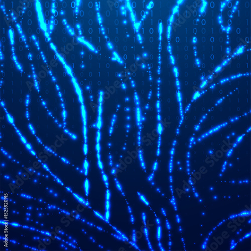 Abstract big data code representation. Modern high-tech data background. Graphic concept for your design