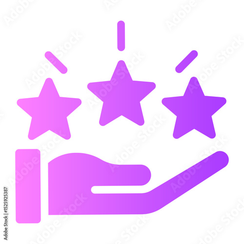 hand gradient icon