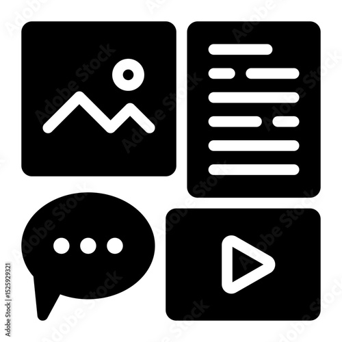 content glyph icon