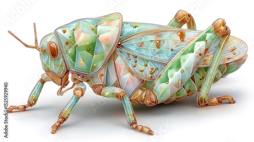 Geometric Grasshopper: A Digital Masterpiece