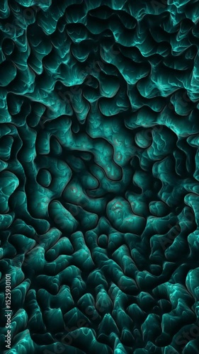 Abstract 3d turquoise black texture patterns vertical animation.
