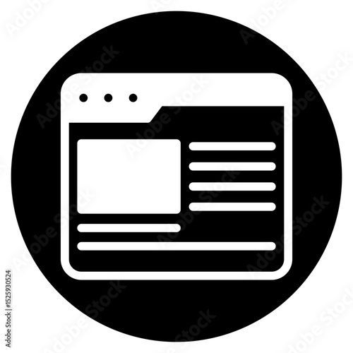 website glyph icon