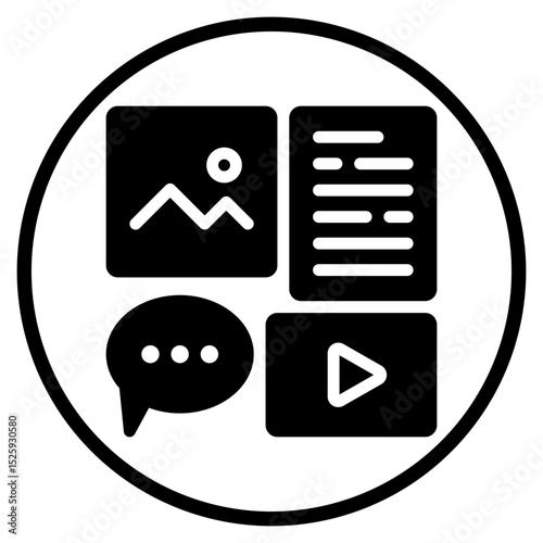content glyph icon