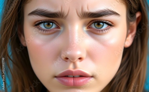 Woman in fear and anxious emotions - Intense anxiety or Panic attack - refers to feeling of worry and nervousness about stressful situation - intense fear that triggers severe physical reactions