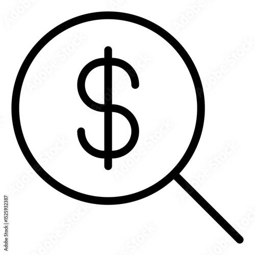 Money search icon