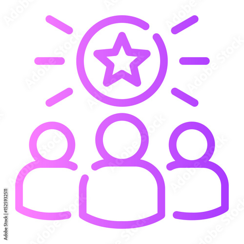 popularity gradient icon