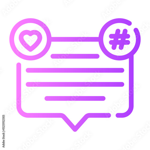 viral marketing gradient icon