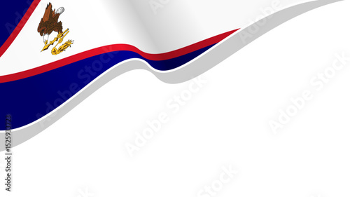 Free Download waving American samoa flag background with copy space for text. for banner national day - GFXLoad
