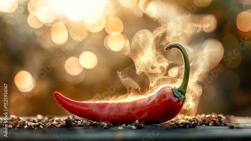 A Single Red Chili Pepper