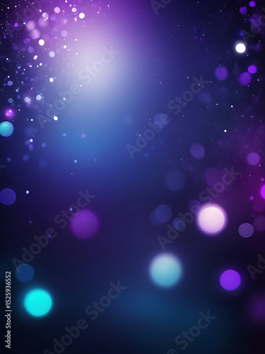 Futuristic abstract background with glowing blue and purple circles, smooth texture, vibrant gradient, and modern light design pattern – AI generated digital art