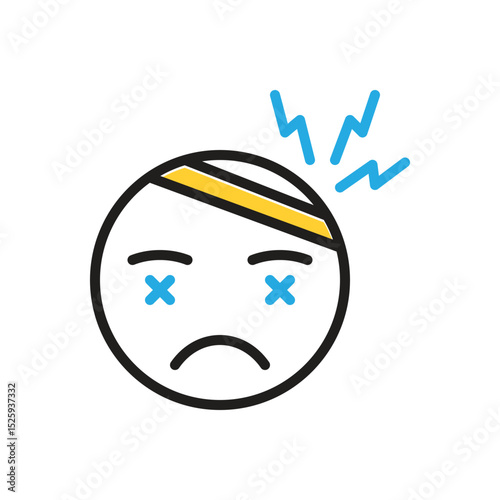 Multi color icon for stress
