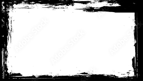 Hand drawn blank grunge background with distressed weathered effect retro grungy overly brush stroke. Vector illustration.