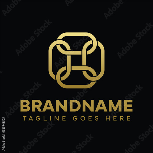 Letters OOOO Ornament Logo, symbolizing elegance, harmony, and creativity