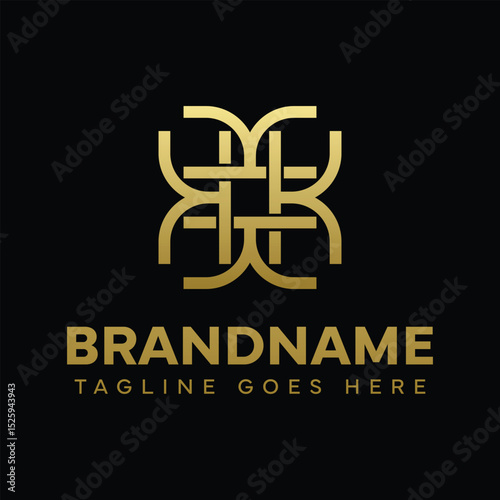 Letters KKKK Ornament Logo, symbolizing elegance, harmony, and creativity