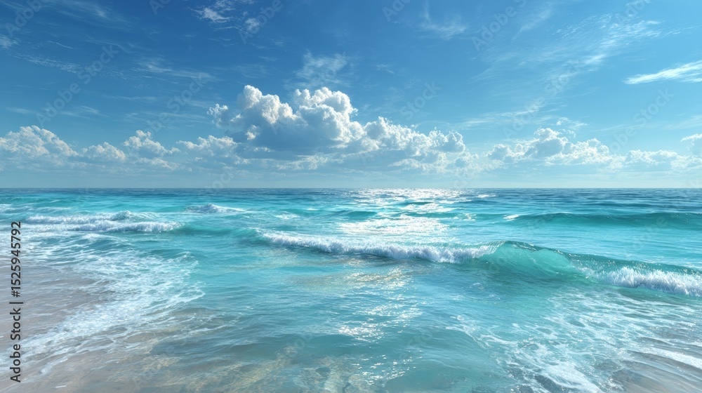 Fototapeta premium 透き通った海と青空