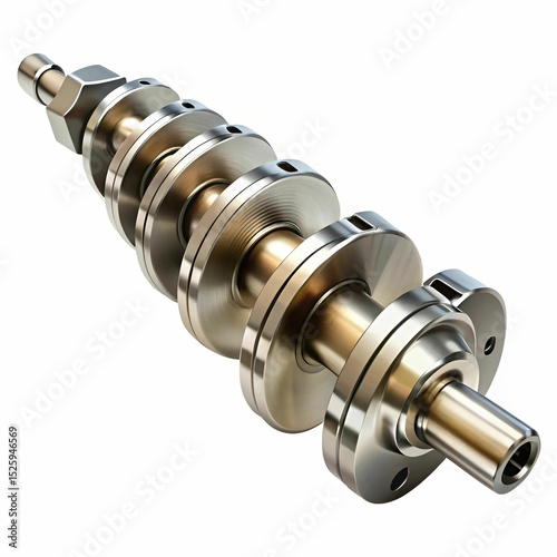 A crankshaft is a mechanical component that converts linear