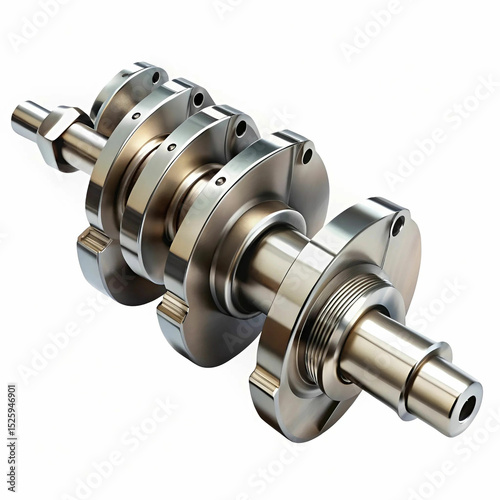 A crankshaft is a mechanical component that converts linear