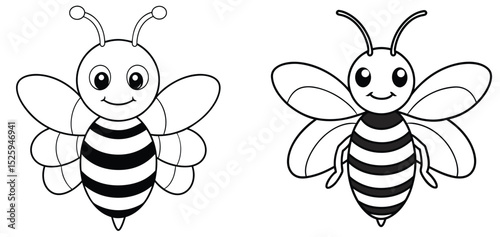 Eight cool bees wearing sunglasses vector illustration