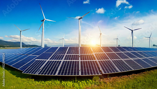 太陽光　風力　生成AI　背景