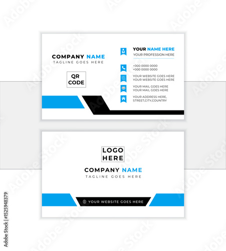 Luxury and elegant business card, editable vector illustration.
