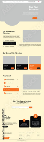 Travel Tourism Website Landing Page