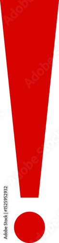 Exclamation mark icon isolated on transparent background. Precautions circle symbol design. Emergency Warning Sign vector illustration. Speech bubble with exclamation mark.