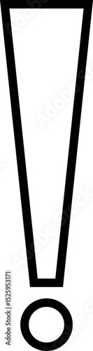 Exclamation mark icon isolated on transparent background. Precautions circle symbol design. Emergency Warning Sign vector illustration. Speech bubble with exclamation mark.