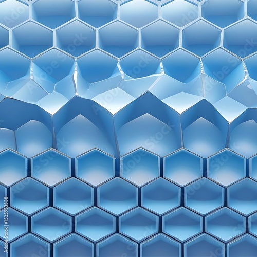 Hexagonal Matrix Digital Art
