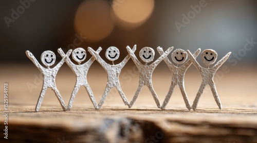 Several stick figures coordinating efforts represent how collaboration and communication fulfill common goals.
